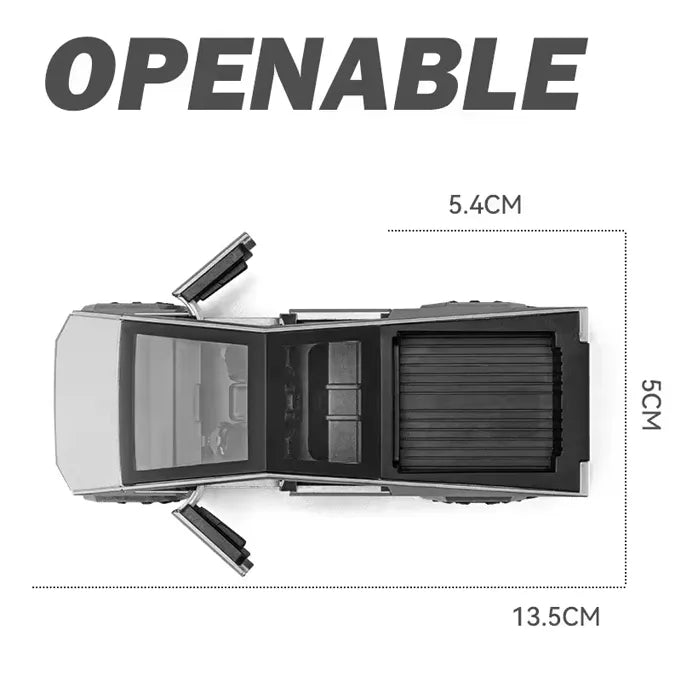 Tesla Cybertruck Kids Die-Cast Car – 1:36 Scale Black