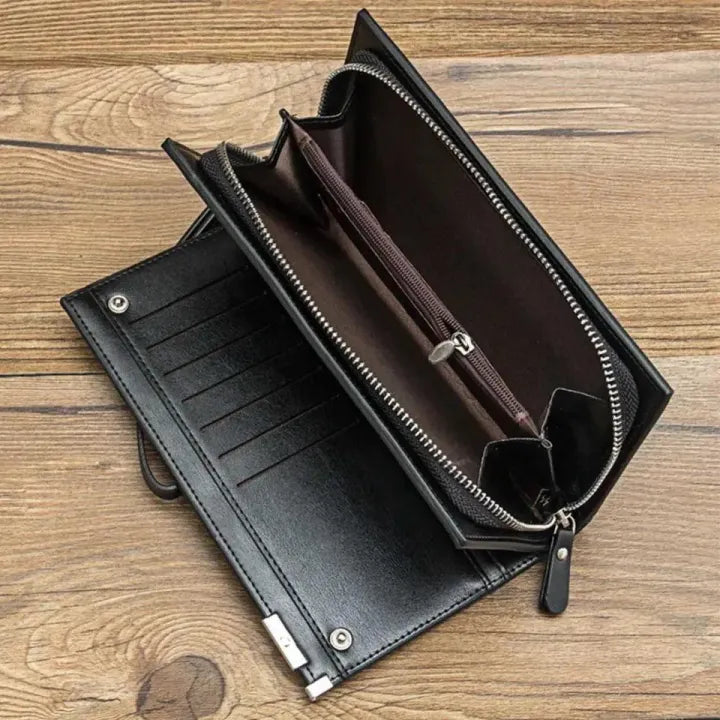 Men’s Slim Long Leather Wallet