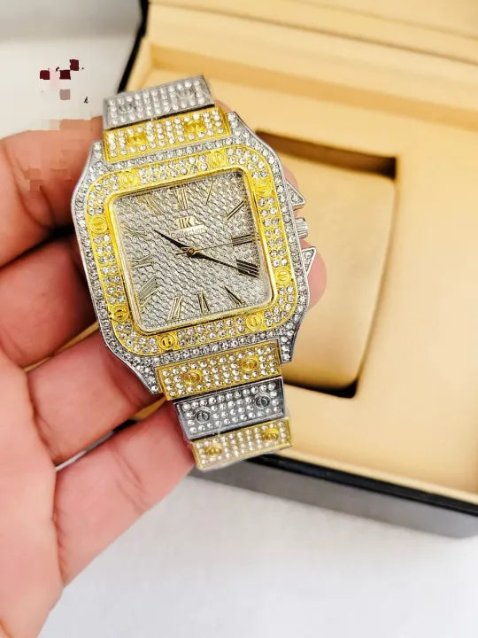Stylish Iced Out Watch for Boys & Men