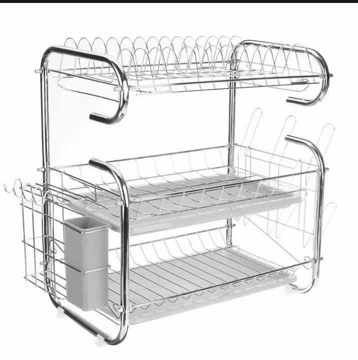 3-Layer Dish Drying & Storage Rack