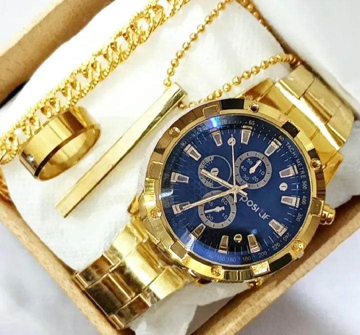 High Quality Silver Watch Combo for Men