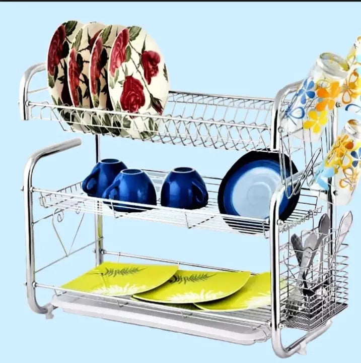 3-Layer Dish Drying & Storage Rack
