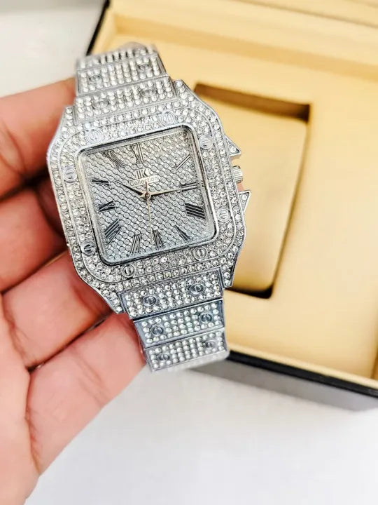 Stylish Iced Out Watch for Boys & Men