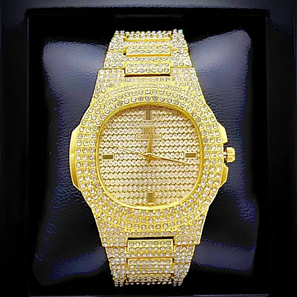 Stylish Iced Out Watch for Boys & Men