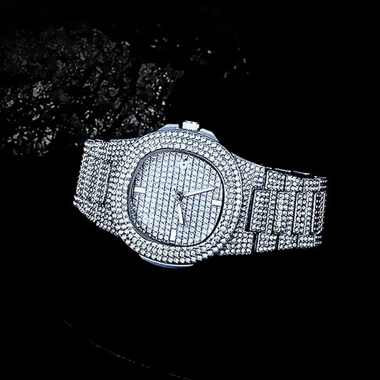 Stylish Iced Out Watch for Boys & Men