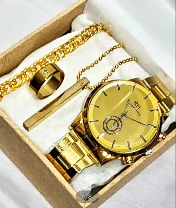 High Quality Silver Watch Combo for Men